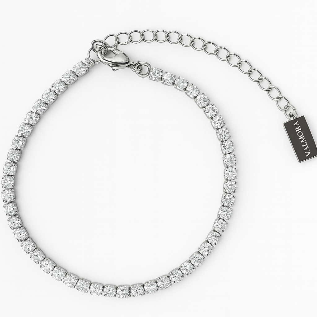 Funkelndes Tennisarmband mit Anhänger