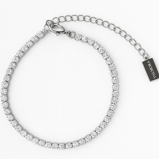 Funkelndes Tennisarmband mit Anhänger