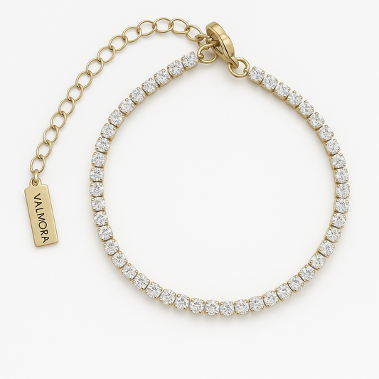 Funkelndes Tennisarmband mit Anhänger